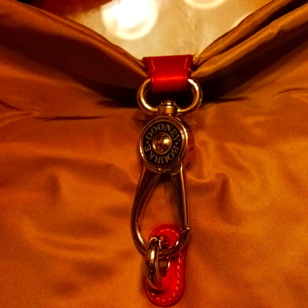 Dooney & Bourke Logo Lock Shoulder Bag with key fob and kiss lock coin purse